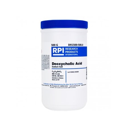 Rpi Deoxycholic Acid Sodium Salt, 500 G D91500-500.0